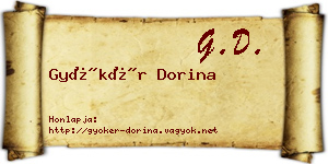 Gyökér Dorina névjegykártya