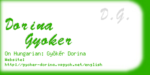 dorina gyoker business card
