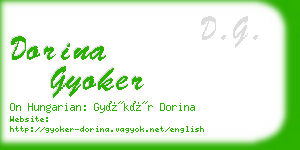 dorina gyoker business card